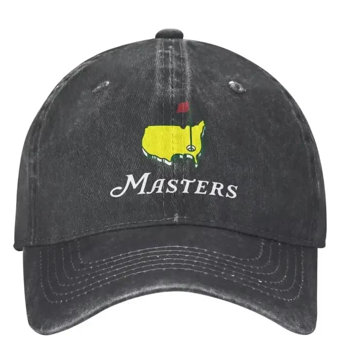 The Masters Trucker Hat Outfit Rétro Denim Délavé Papa pour Hommes Femmes Courir Casquettes de Golf