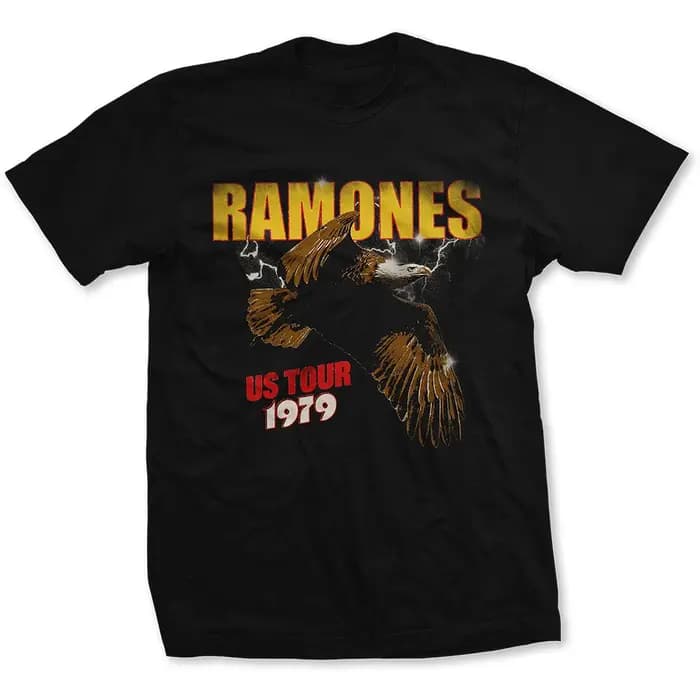 T-Shirt blanc classique du groupe Ramones