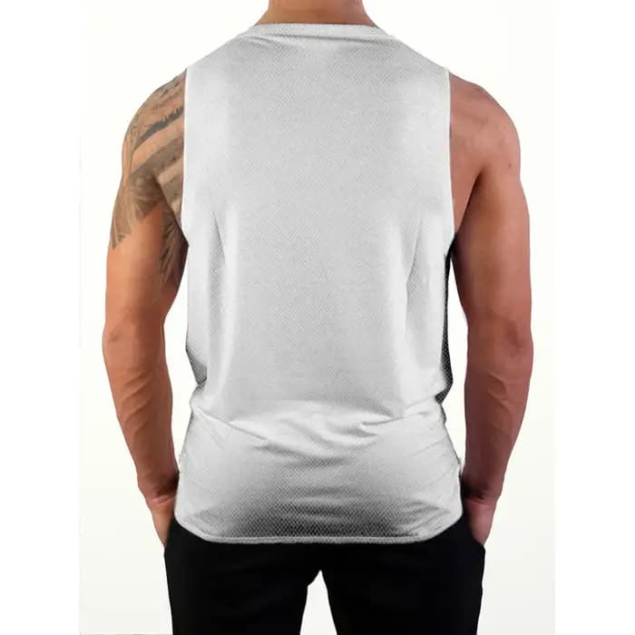 Vêtements de sport pour hommes, T-shirts de musculation à séchage rapide imprimés « DO THE WORK », débardeurs de fitness respirants en maille à col rond pour musculation
