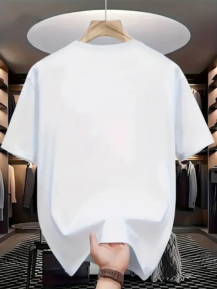 T-shirt d'été 100% coton pour hommes