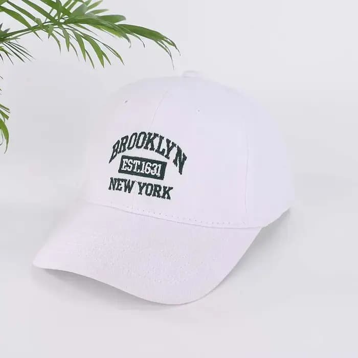Casquette de baseball brodée avec logo Brooklyn NY réglable pour femmes et hommes