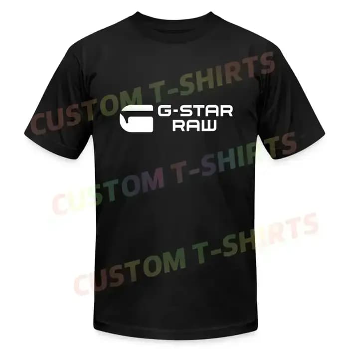 T-shirt décontracté pour hommes, T-shirt avec Logo G-Star Raw, graphique, manches courtes, été, 100%