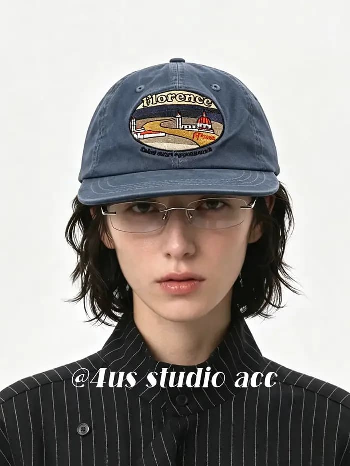 Casquette de baseball vintage pour hommes et femmes - lettrage brodé, visière plate, protection solaire, casquette bec de canard amincissante