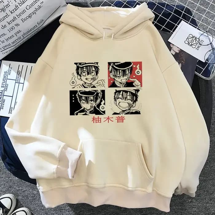 Toilettes liées Hanako Kun sweat à capuche style moderne vêtements pour adolescents athleisure manga hoddie à la mode hiver tenue décontracté