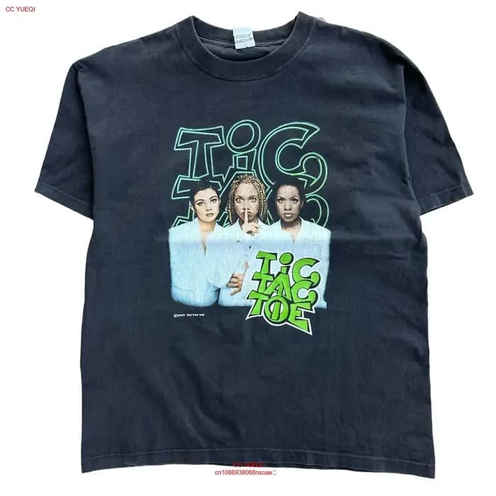 T-Shirt Noir Vintage Tic Tac Parker pour Adulte