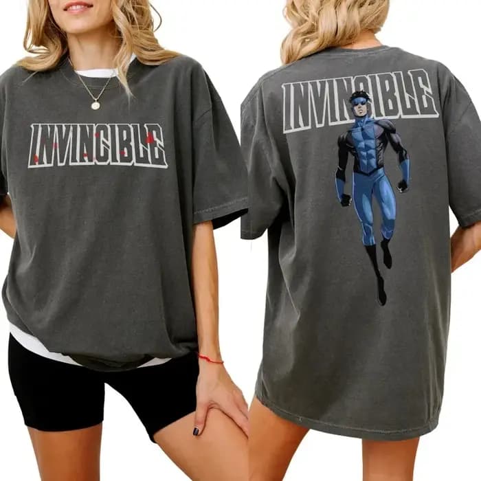 T-shirt Homme 2026 Fashion Invincible Comic Anime Mark Grayson Omni-Man Manches Courtes Coton Haute
