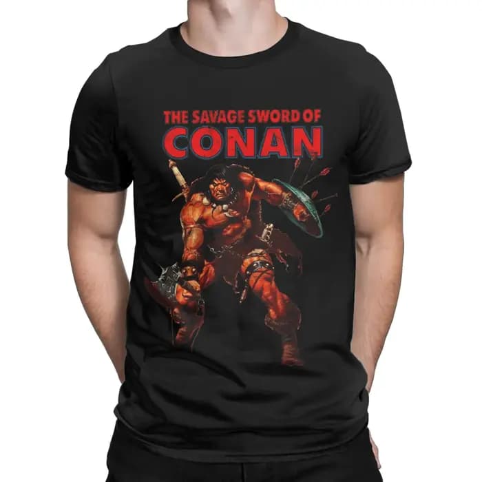 Conan le barbare T-Shirt été film nouveauté t-shirts Couple coton col rond Plus vêtements à manches courtes esthétique