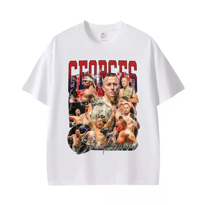 T-shirt graphique vintage Georges St Pierre GSP