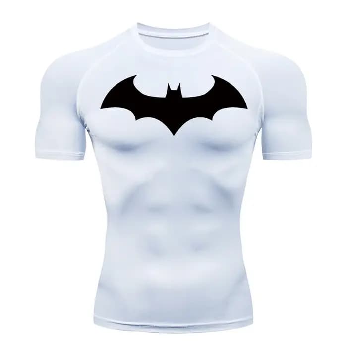 T-shirts de compression à motif chauve-souris pour hommes