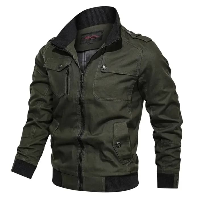 Veste décontractée en pur coton pour hommes