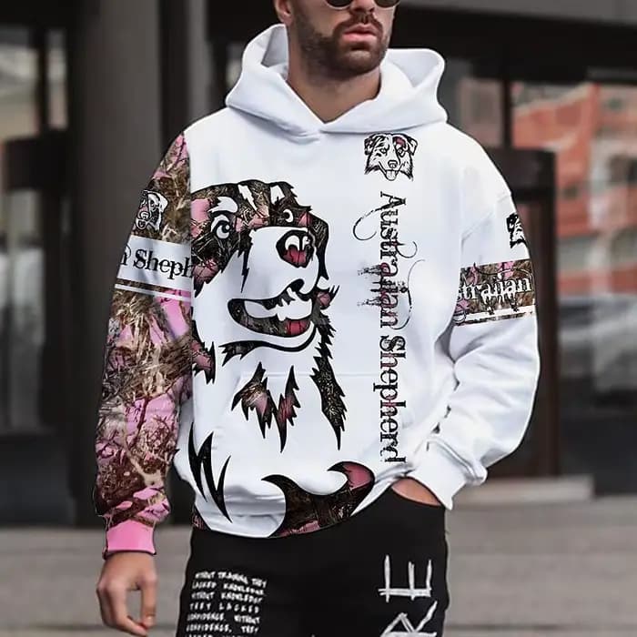 Sweat à capuche surdimensionné à manches longues pour hommes