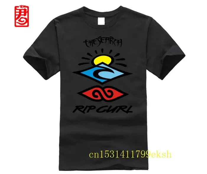 Rip chemise curl skateboard skateboard hommes coton Spandex col rond t-shirt nouveau Style hommes O