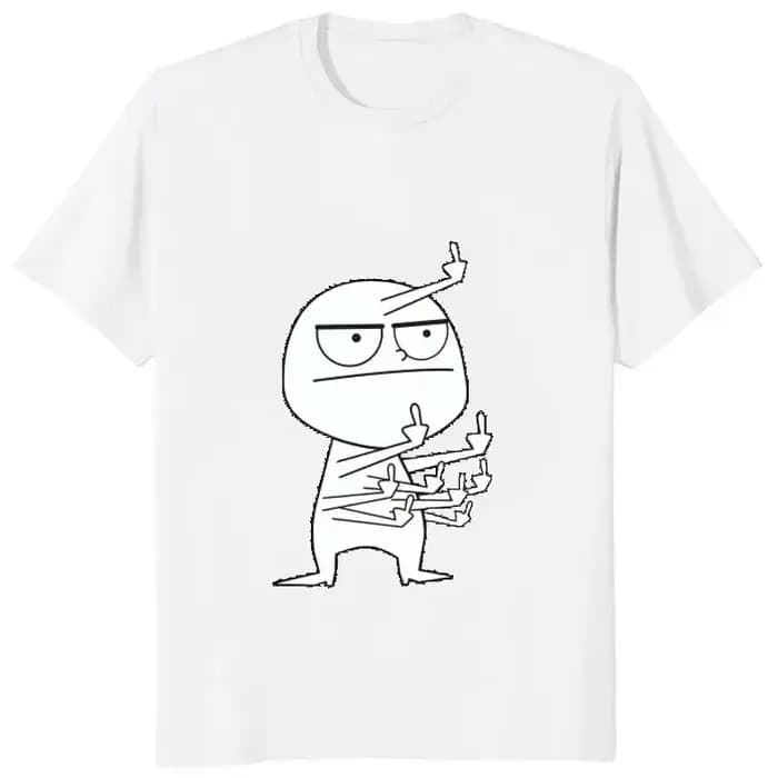 Dito moyen drôle Frenzy imprimer femmes T-Shirt décontracté mode Harajuku rue mignon Style