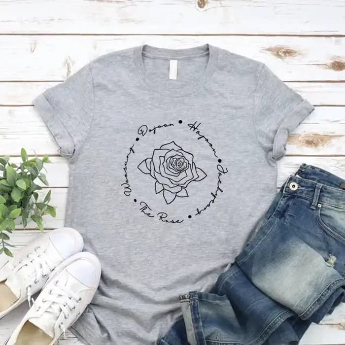 The Rose Kpop T-Shirt double Rock Album