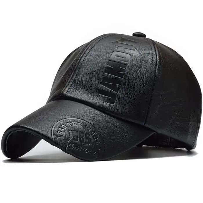 Hommes Vintage Casquette de Baseball réglable en cuir PU chapeau à rabat Para Hombre