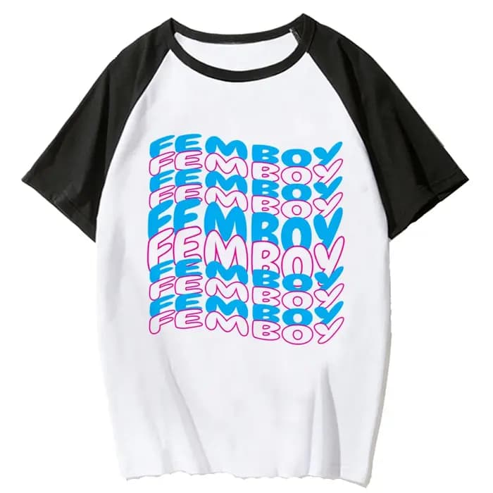 Femboy t-shirts femmes graphique manga t-shirt femme streetwear