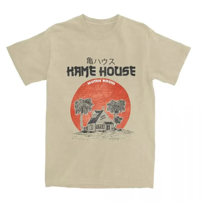 Hommes femmes DBZ Kame maison tortue île dessin animé t-shirt trucs fou pur été Animation t-shirt ha