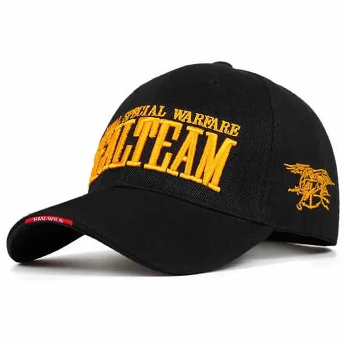 Casquette de baseball brodée avec les lettres SEALTEAM du Corps des Marines des États-Unis