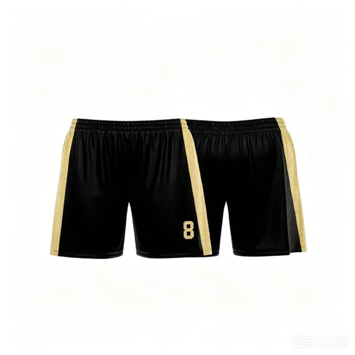 Short de plage beige et noir personnalisé, respirant et tendance pour l'été