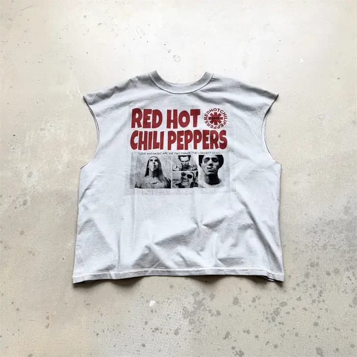 Saint RHCP T-shirt à manches coupées pour hommes et femmes