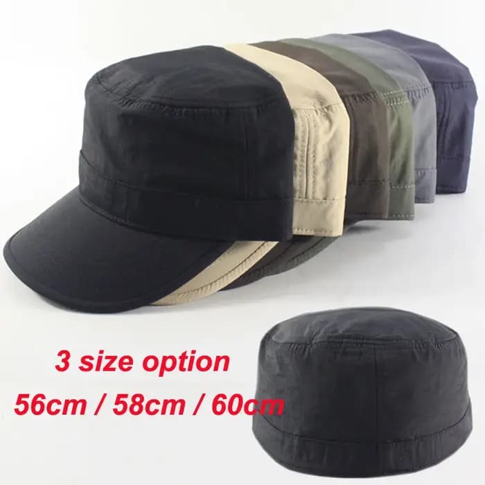 Casquette de Baseball plate Vintage grande taille fixe