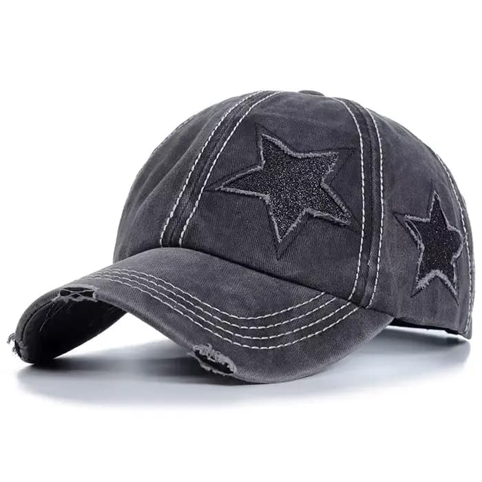 Casquette de baseball réglable pour femmes avec trou pour queue de cheval
