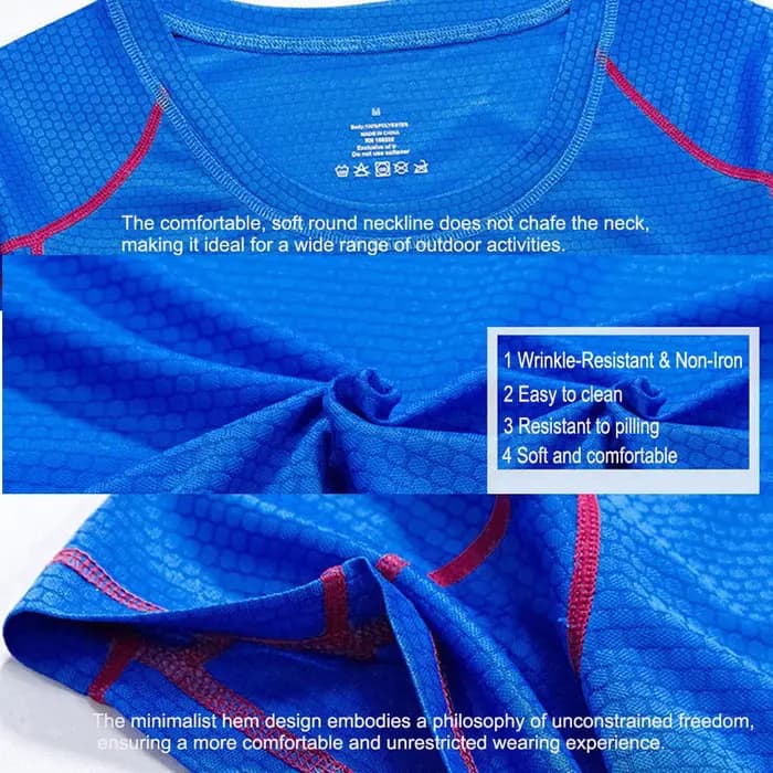 T-shirts à manches courtes à séchage rapide pour femmes – Chemises anti-humidité