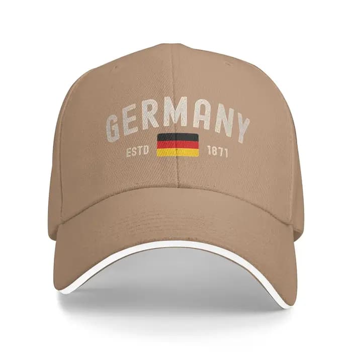 Allemagne Estd 1871 casquette de Baseball Sport de plein air offre spéciale Hip Hop chapeaux unisexe-adolescents y2k