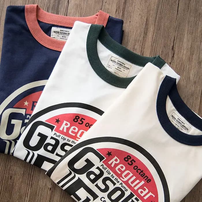 Hipster – T-shirt manches courtes col ras du cou pour homme