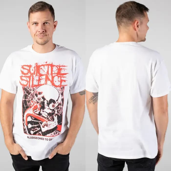 T-shirt en coton unisexe à manches courtes avec motif Suicide Silence