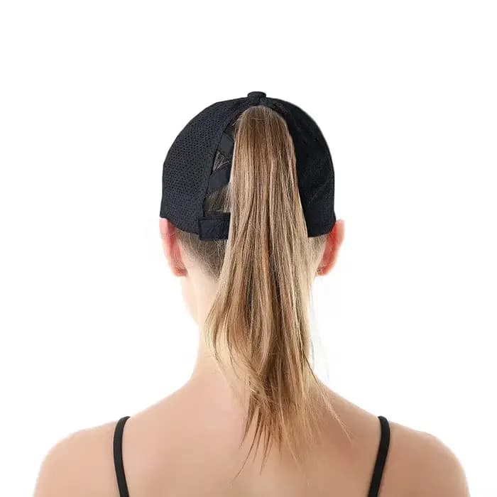 Casquettes de baseball à queue de cheval à séchage rapide pour femmes
