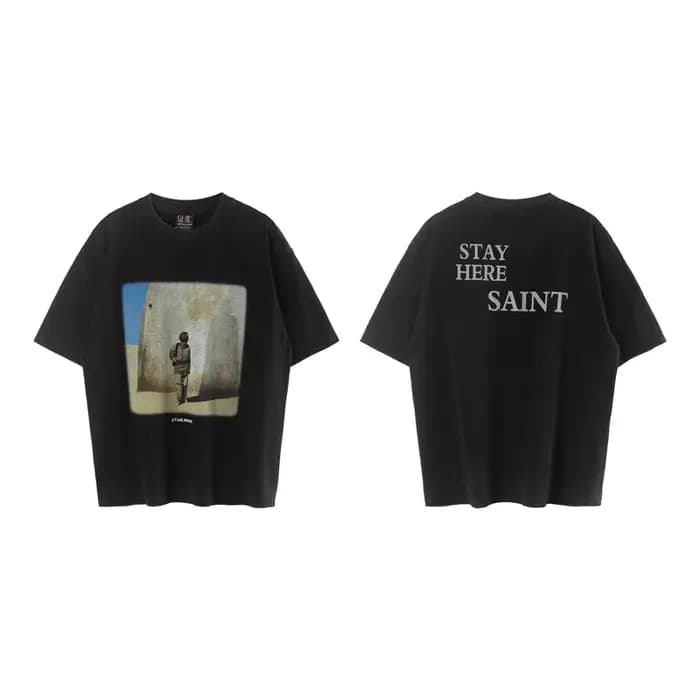 Été américain Saint rétro T-shirts Do Odl lavé Vintage hommes femmes haute rue ample décontracté à manches courtes
