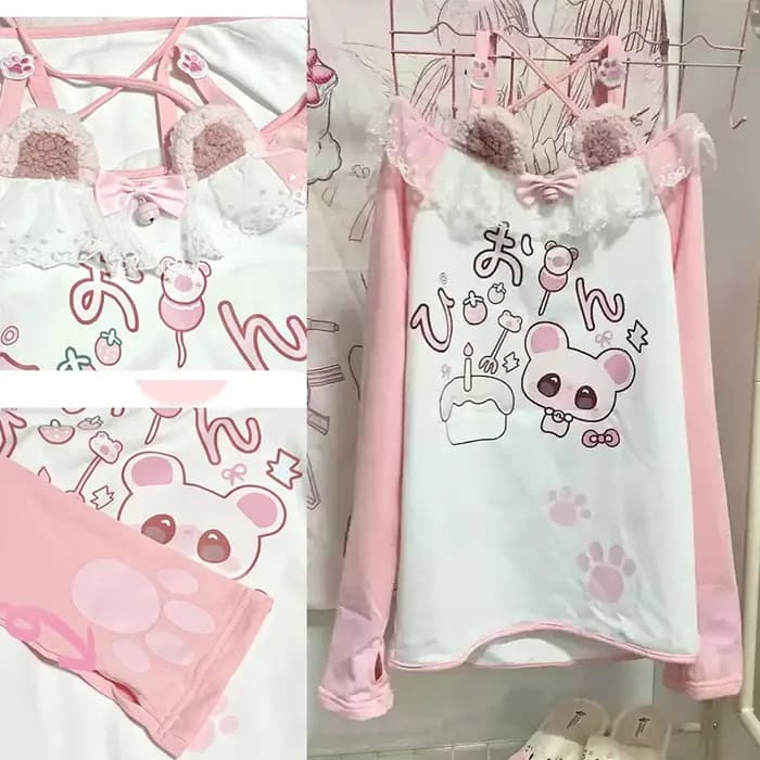 T-shirt imprimé Anime Kawaii Arcane pour femme