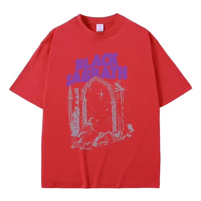 T-shirts graphiques Black Sabbath pour hommes, vêtements décontractés en coton, t-shirt vintage pour