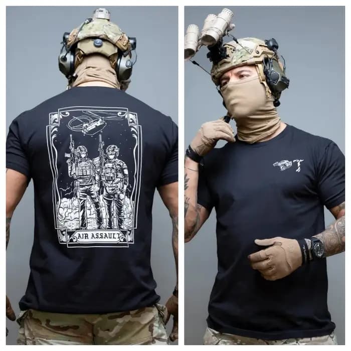 T-shirt décontracté d'été Acta Non Verba style artistique tactique militaire