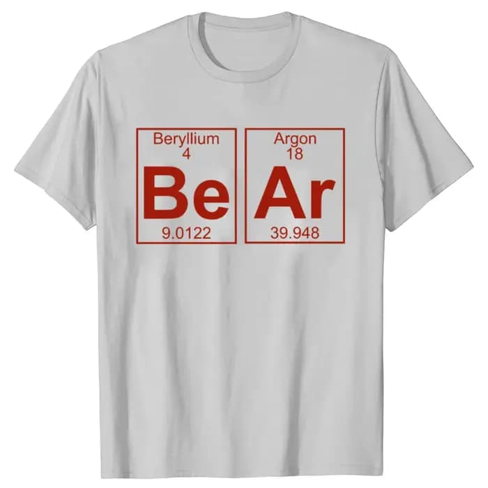 T-shirts en coton 100% avec motif de tableau périodique amusant pour hommes et femmes, t-shirt décontracté à la mode, ample et surdimensionné, streetwear