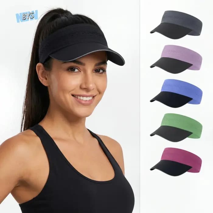 Casquette de sport multicolore à visière ouverte