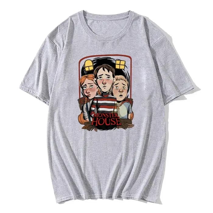 T-shirt imprimé dessin animé Monster House