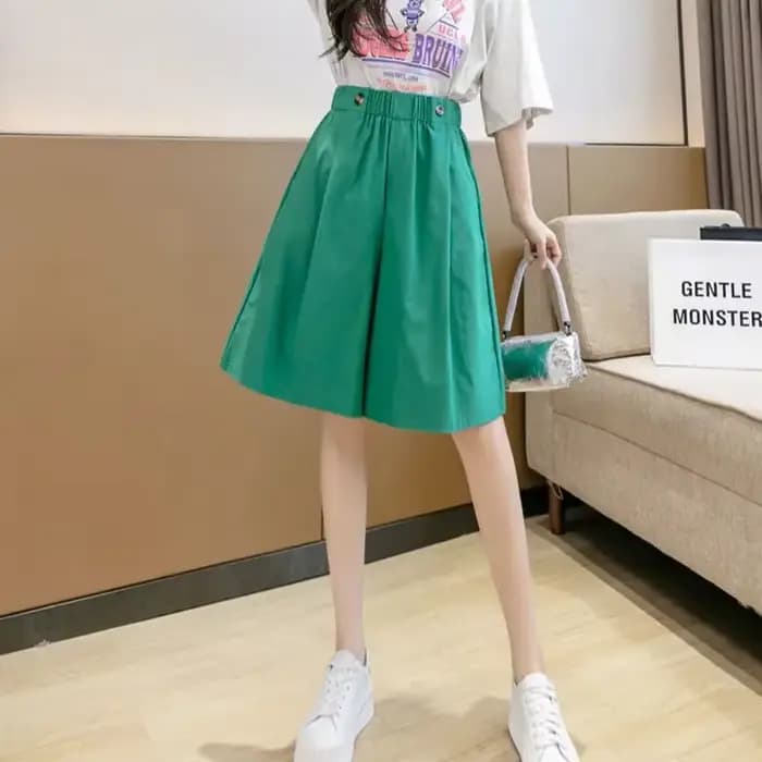 Bermuda demi-jupe pantalon court femme genou longueur Shorts pour femmes mi Culotte élégant chaud élasticité mode vêtements 2025 pas cher