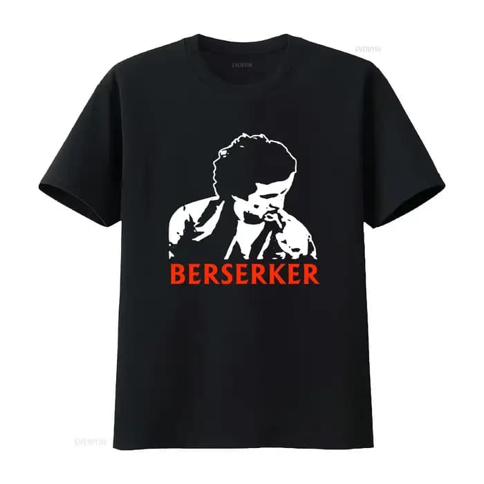 T-shirt rétro Clerks Berserker Cult Movie, vintage, délavé, polyvalent, streetwear, doux, légèrement extensible, confortable, élégant
