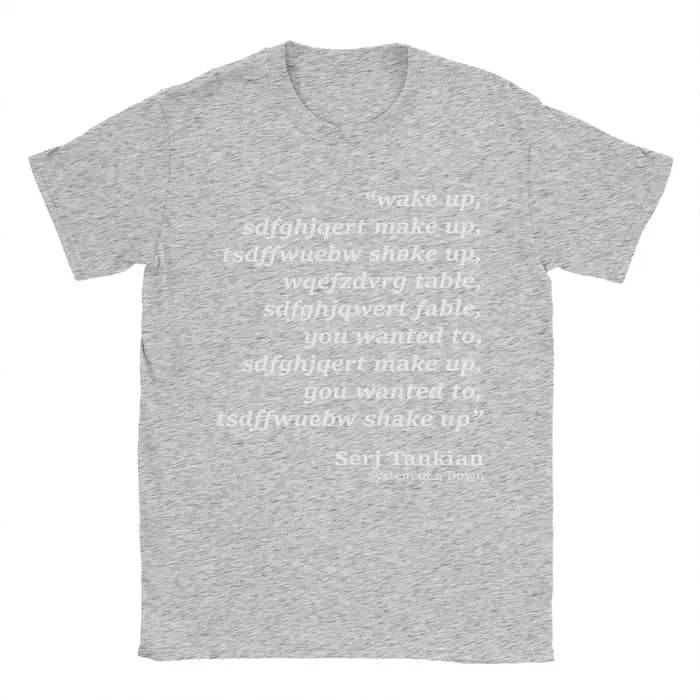 T-shirts parodiques System of a Down Chop Suey pour hommes