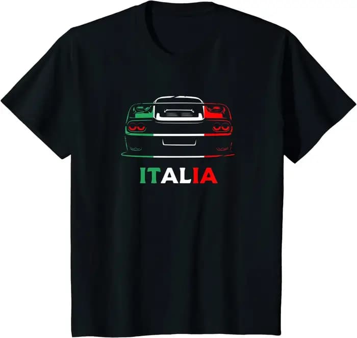 T-shirt rétro italien pour homme