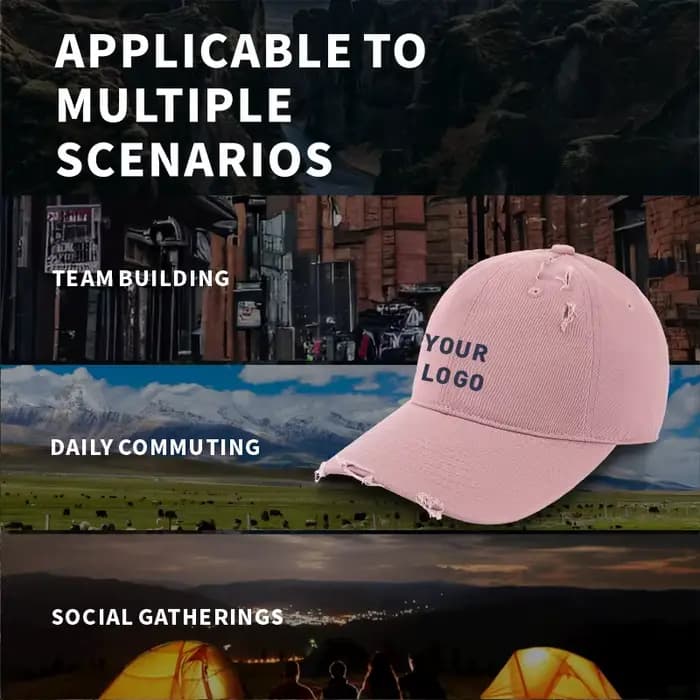 Casquette de baseball rétro personnalisable avec logo pour hommes et femmes