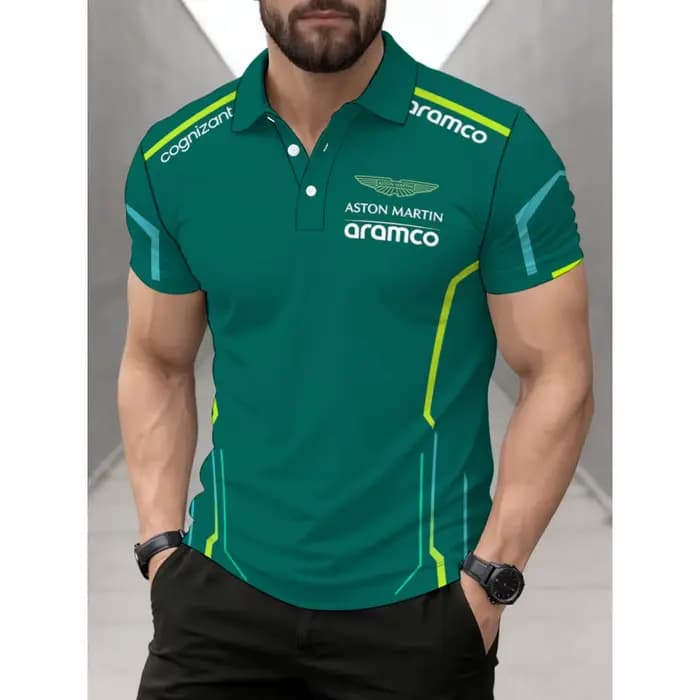 Polo pour homme de l'équipe Aston Martin Racing