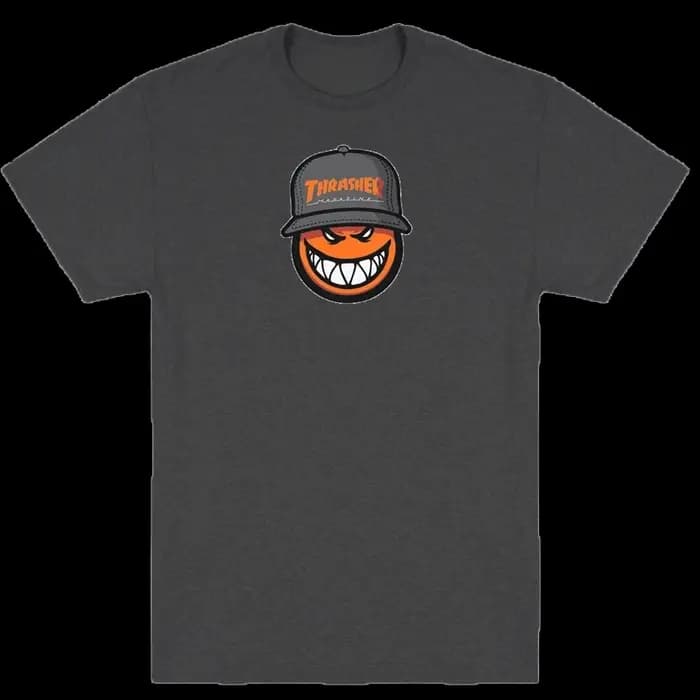 T-shirt en coton avec image graphique de la marque Thrash & Burn Skateboard Magazine Street Trends
