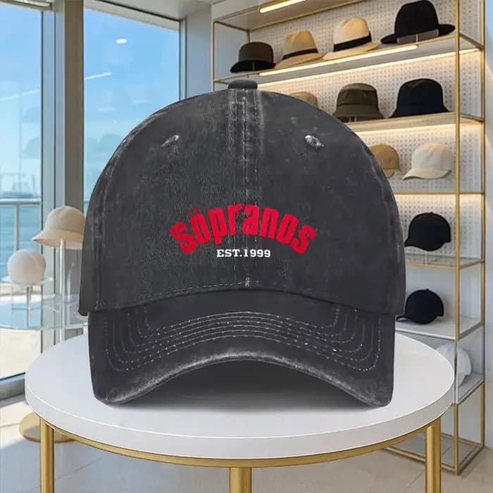 1 casquette de baseball au design Sopranos | Léger