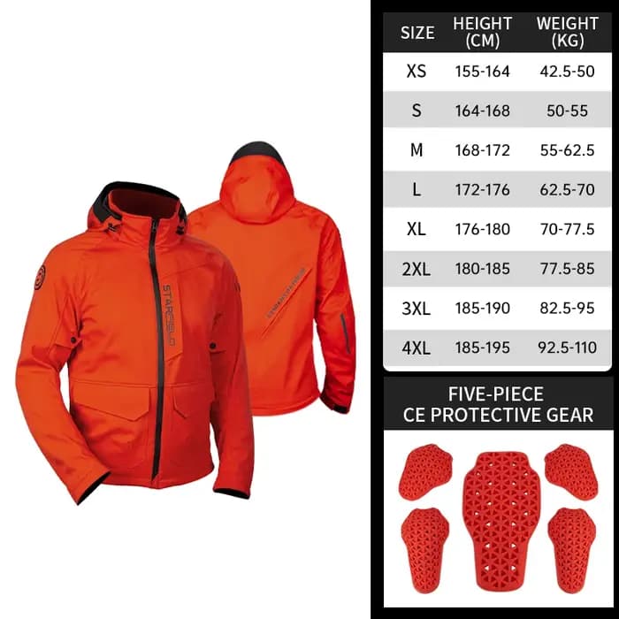 Veste de moto SFK, respirante