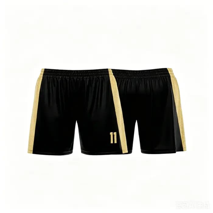 Short de plage beige et noir personnalisé, respirant et tendance pour l'été