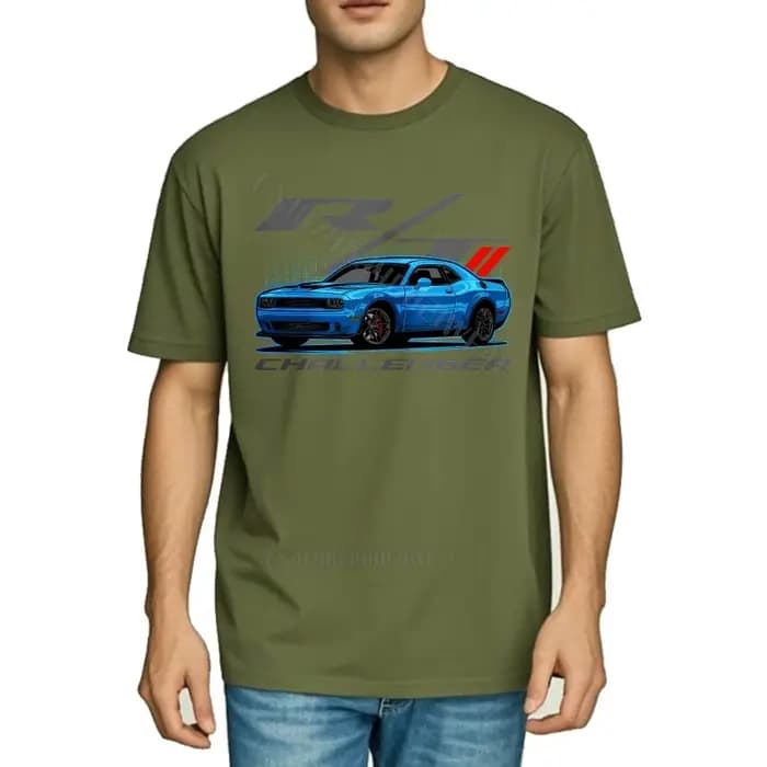 Hommes T-shirt coton col rond
