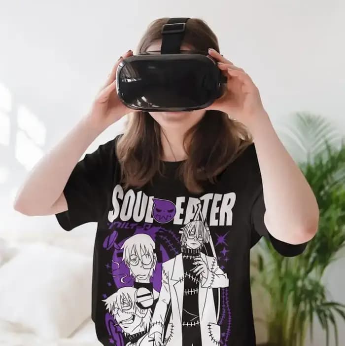 Chemise Mangeur d'Âme Maka Albarn, Vêtements de Dessin Animé, Franken stein